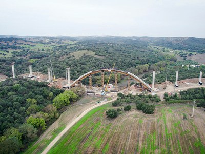 Viaducto de Pardais, Línea de Ferrocarril del Este, Portugal.